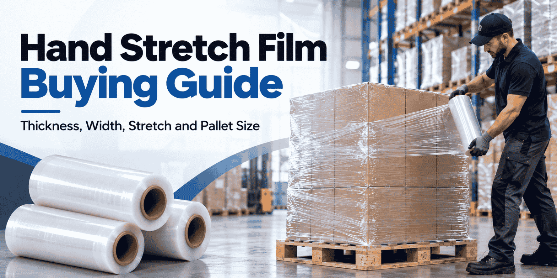 Hand Stretch Film Buying Guide: Thickness, Width, Stretch and Pallet Size post thumbnail image